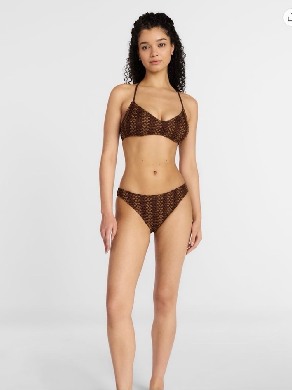 Brown Crochet Bikini